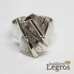 Bijou Bague Outils Menuisier en argent 925 joaillerie legros bijouterie