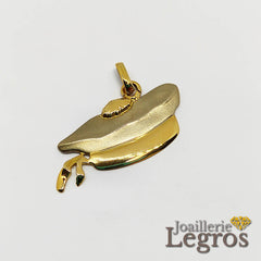 Bijou Pendentif béret marin à pompon en or jaune 18 carats joaillerie legros bijouterie