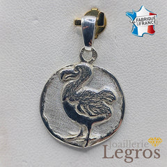 Bijou Bijou Dodo médaille pendentif en argent 925 joaillerie legros bijouterie