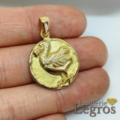 Bijou Bijou Dodo médaille pendentif en or 18 carats joaillerie legros bijouterie