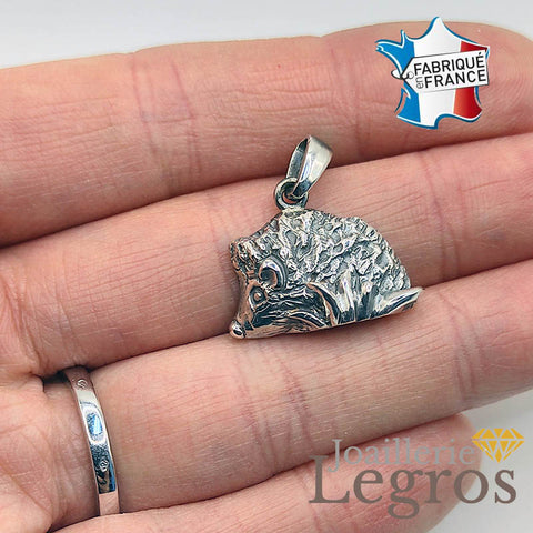 Pendentif Hérisson en argent 925 – Joaillerie Legros