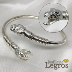 Bijou Bracelet esclave ouvert Serpent en argent 925 joaillerie legros bijouterie