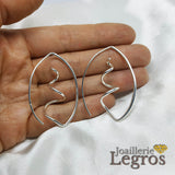 Bijou Boucles d'oreilles spirales en argent 925 joaillerie legros bijouterie