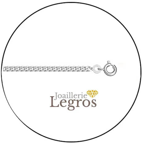 Bijou Chaine en argent maille gourmette 2.5mm [de 6,8g à 7,5g] joaillerie legros bijouterie