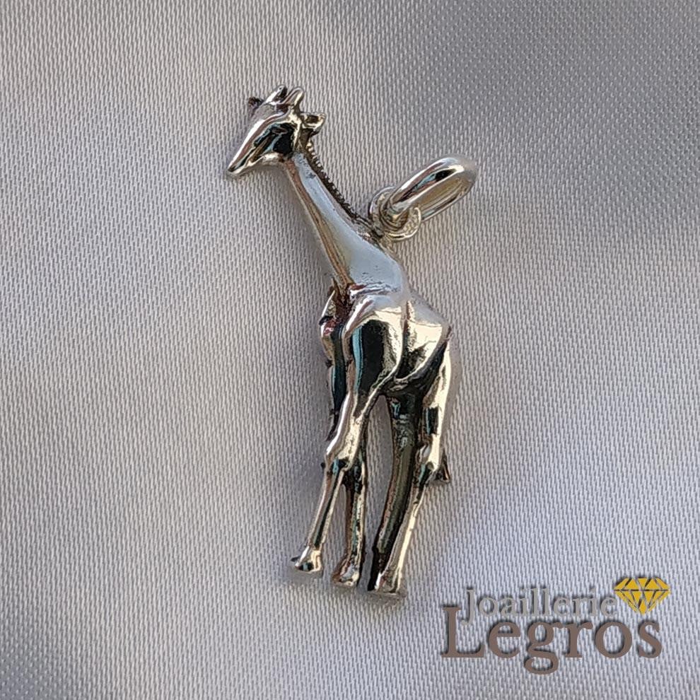 Bijou Pendentif Girafe en argent 925 joaillerie legros bijouterie