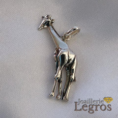 Bijou Pendentif Girafe en argent 925 joaillerie legros bijouterie