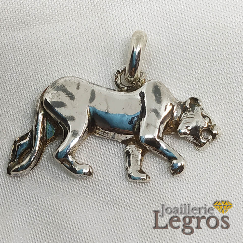 Bijou Pendentif Tigre en argent 925 joaillerie legros bijouterie