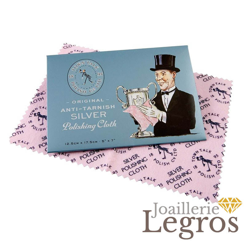Bijou Chiffonnette nettoyage bijoux Chamoisine microfibre spécialement traitée pour redonner de l'éclat aux bijoux joaillerie legros bijouterie