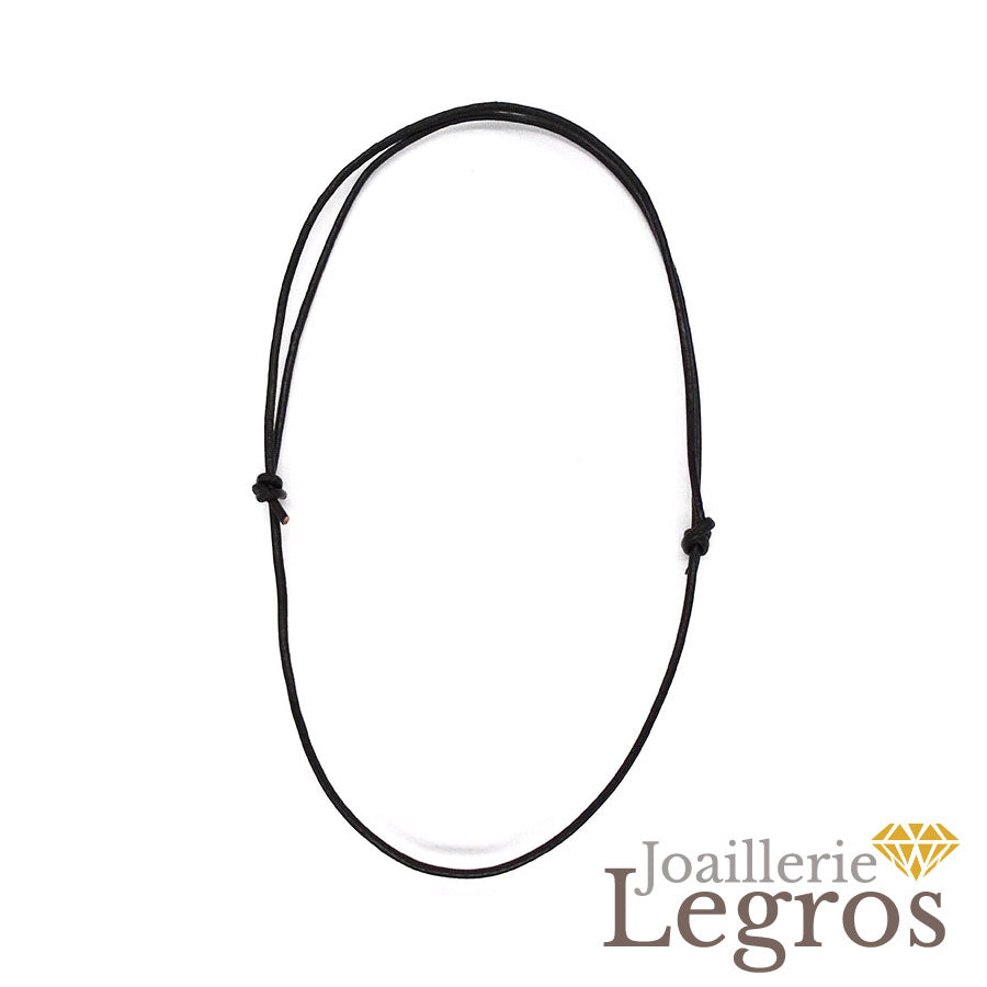 Bijou Cordon noir réglable pour pendentif joaillerie legros bijouterie