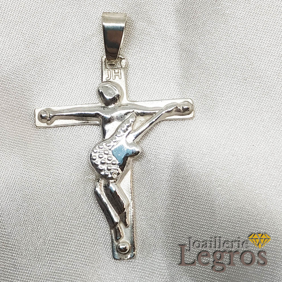 Bijou Croix Johnny Hallyday Rock Argent 925 joaillerie legros bijouterie