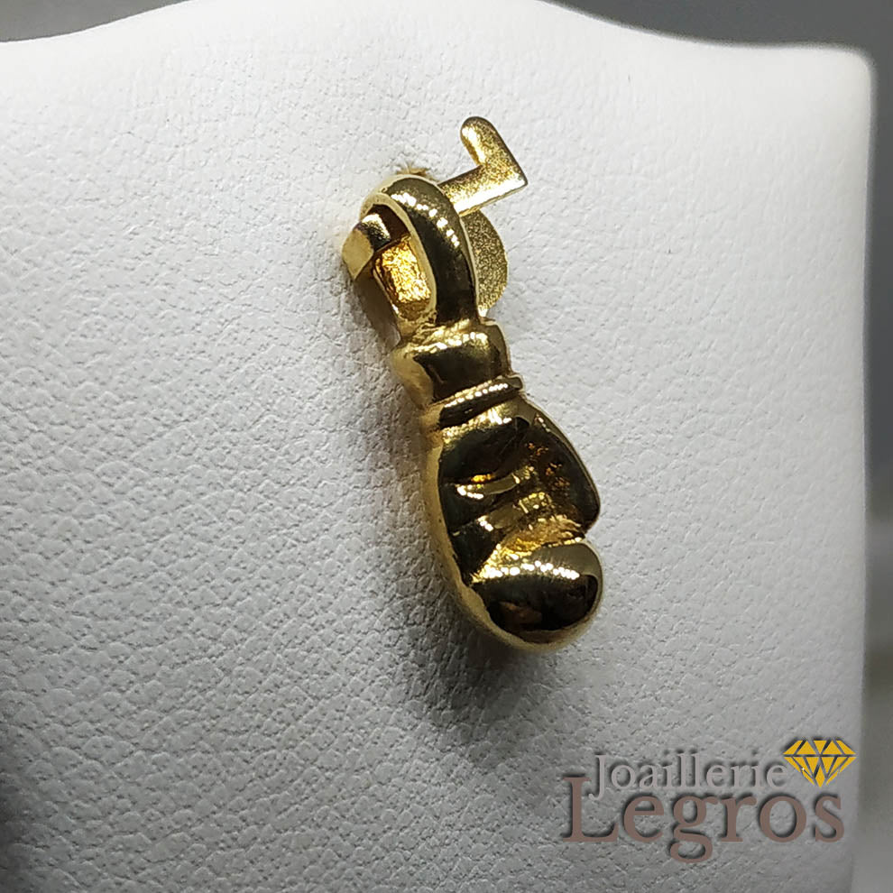 Bijou Pendentif Gant de boxe en or jaune 18 carats joaillerie legros bijouterie