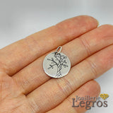 Bijou Médaille argent Arbre de vie gravé joaillerie legros bijouterie
