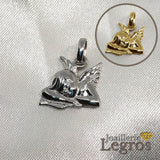 Bijou Médaille baptême ange découpé or 18 carats joaillerie legros bijouterie
