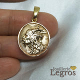 Bijou Médaille Vercingetorix Gallia Gaulois en or 18 carats joaillerie legros bijouterie