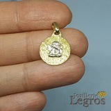 Bijou Médaille Ange fond Or jaune Ange en Or blanc 18 carats joaillerie legros bijouterie