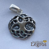 Bijou Médaille Arbre de vie Celte en argent 925 joaillerie legros bijouterie
