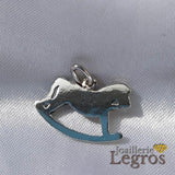Bijou Pendentif cheval à bascule en argent joaillerie legros bijouterie