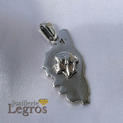 Bijou Pendentif Corse et tête de Maure en argent joaillerie legros bijouterie