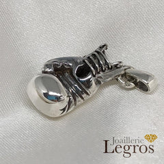 Bijou Pendentif en argent 925 Gant de boxe joaillerie legros