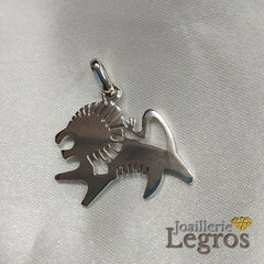 Bijou Pendentif lion africain en argent joaillerie legros bijouterie