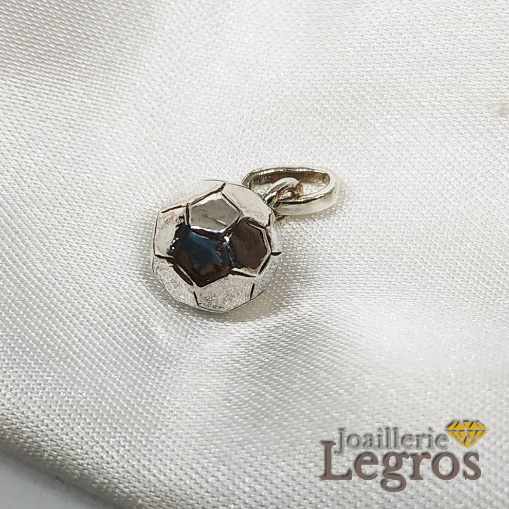 Bijou Pendentif ballon de handball en Argent 925 joaillerie legros bijouterie