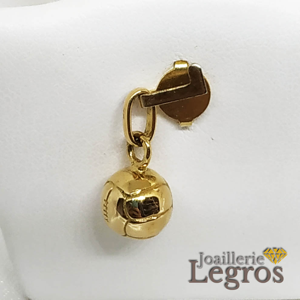 Bijou Pendentif ballon de volley en or 18 carats joaillerie legros bijouterie