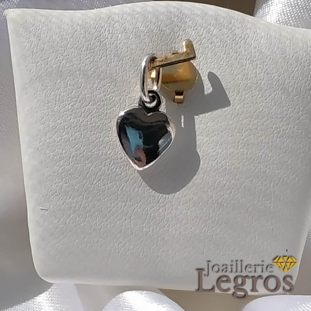 Bijou Pendentif petit coeur en argent joaillerie legros bijouterie