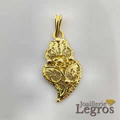 Bijou Pendentif Coeur de Viana Coração De Viana en or 18 carats joaillerie legros bijouterie