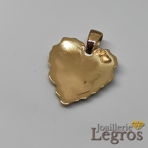 Pendentif Cœur Or jaune bombé 18 carats – Joaillerie Legros