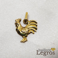 Bijou Pendentif Coq en or jaune 18 carats joaillerie legros bijouterie