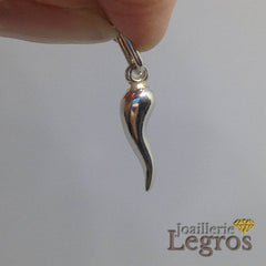 Bijou Pendentif corne d'abondance d'Italie Piment argent 925 joaillerie legros bijouterie