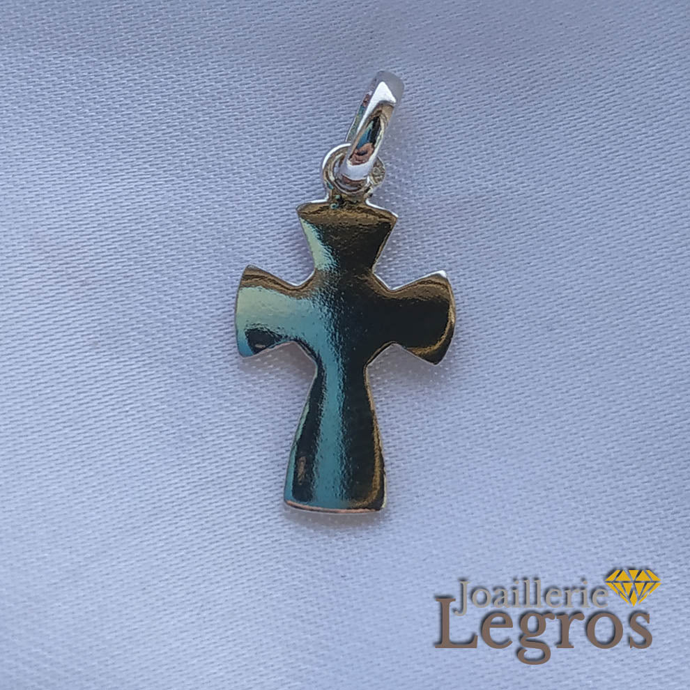Bijou Pendentif Croix argent 925 Fantaisie joaillerie legros bijouterie