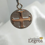 Bijou Médaille Croix des Templiers Croix Cathare en argent 925 joaillerie legros bijouterie