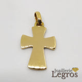 Bijou Pendentif croix arabesques or jaune 18 carats joaillerie legros bijouterie