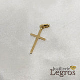 Bijou Pendentif croix Or jaune ou Or gris 18 carats joaillerie legros bijouterie