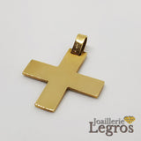 Bijou Pendentif croix grecque or jaune 18 carats joaillerie legros bijouterie