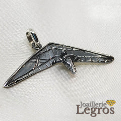 Bijou Pendentif deltaplane parapente en argent 925 joaillerie legros bijouterie