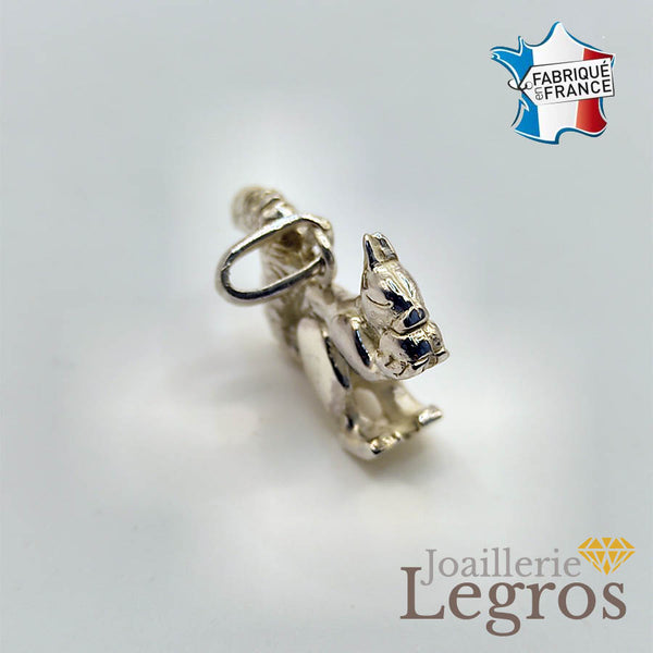 Boucles d'oreilles en argent sterling bicolore en forme d