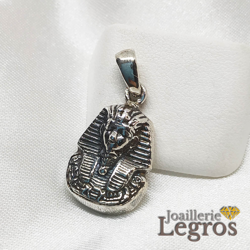 Bijou Pendentif égyptien pharaon en argent 925 joaillerie legros bijouterie