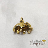 Bijou Pendentif éléphant or jaune 18 carats en volume joaillerie legros bijouterie