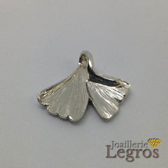 Bijou Pendentif feuille de ginkgo biloba en argent 925 joaillerie legros bijouterie