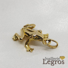 Bijou Pendentif Grenouille en or jaune 18 carats joaillerie legros bijouterie
