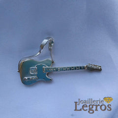 Bijou Pendentif Guitare électrique en argent 925 joaillerie legros bijouterie