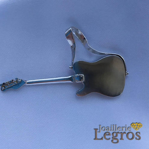 Collection de pendentifs guitare bijou en argent pour vraie guitare Collection de pendentifs guitare bijou en argent pour vraie guitare