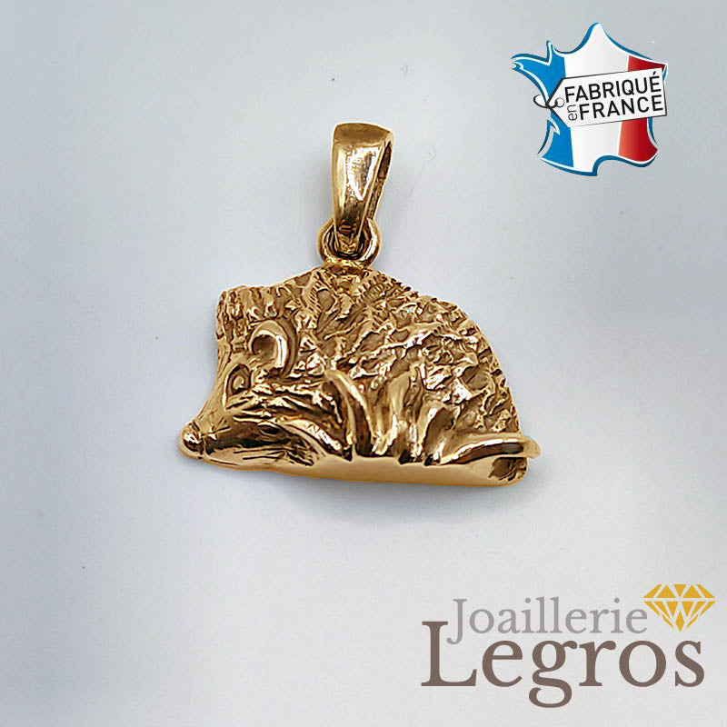 Bijou Pendentif Hérisson en or 18 carats joaillerie legros bijouterie