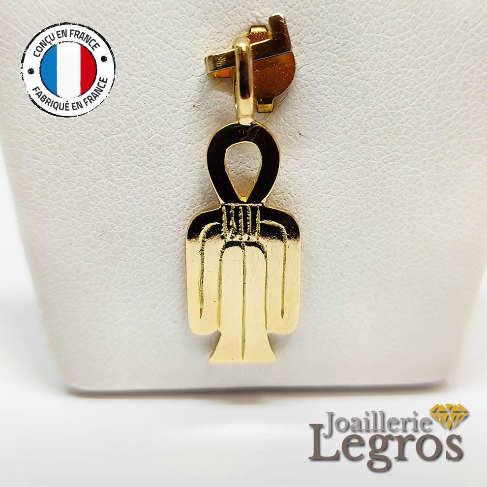 Bijou Pendentif Noeud d'Isis Tyet ou sang d'Isis en or 18 carats joaillerie legros bijouterie