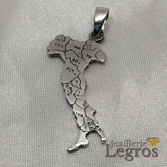 Bijou Pendentif Italie en Argent avec régions joaillerie legros bijouterie