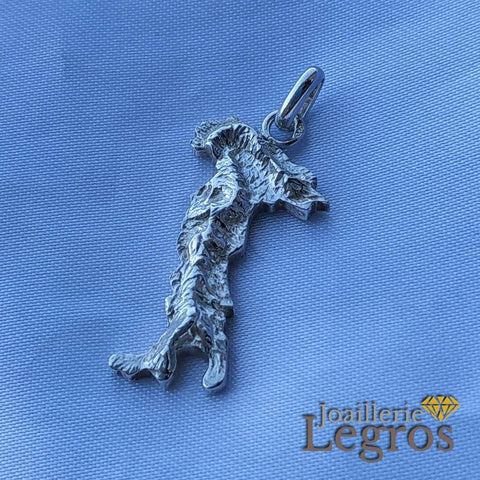 Pendentif Carte D'Italie En Argent Massif 925 - Forme Botte Italienne, Bijou Mixte Élégant, Cadeau Italie Anniversaire Noël
