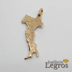 Bijou Pendentif Italie en Or avec ses régions or jaune blanc ou rose joaillerie legros bijouterie