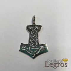 Bijou Pendentif Marteau de Thor en argent 925 - avec ou sans rune joaillerie legros bijouterie